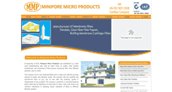Desktop Screenshot of miniporefilters.com